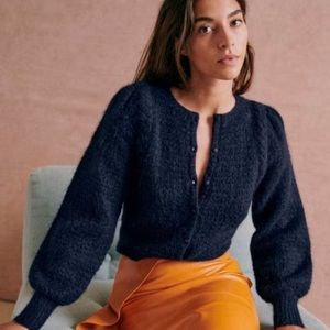 Sézane Anouk Sweater in navy NWOT